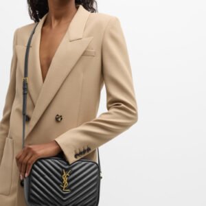 Saint Laurent Lou Medium YSL Camera Bag with Pocket in Quilted Leather - Image 2