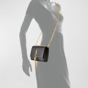 Saint Laurent Kate Small Tassel YSL Wallet on Chain in Grained Leather - Image 2