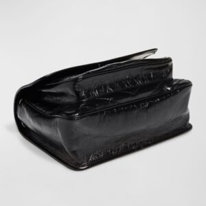 Saint Laurent Niki Medium Flap YSL Shoulder Bag in Crinkled Leather - Image 2