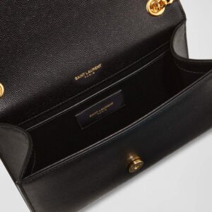 Saint Laurent Kate Small Tassel YSL Wallet on Chain in Grained Leather - Image 3