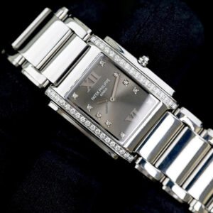 Patek Philippe Twenty~4 4910/10A-010 factory diamond setting Top condition grey dial - Image 8
