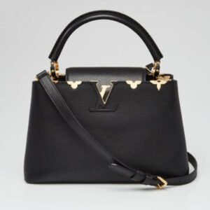 Louis Vuitton Black Taurillon Leather Flower Crown Capucines PM541906 Bag - Image 1