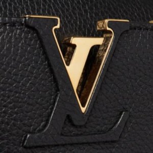 Louis Vuitton Black Taurillon Leather Flower Crown Capucines PM541906 Bag - Image 6