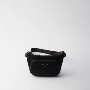 Re-Nylon and Saffiano leather shoulder bag - Image 1