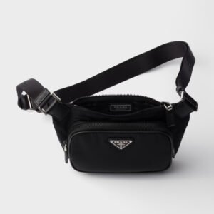 Re-Nylon and Saffiano leather shoulder bag - Image 4
