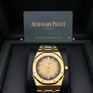 Audemars Piguet Royal Oak Jumbo Extra Thin 50th Anniversary "Smoked Gold" 2022 16202BA.OO.1240BA.01 - WatchesOff5thWatch - Image 1