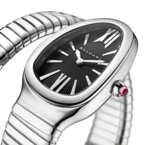 Stainless Steel Serpenti Tubogas 35mm Black Dial Ladies Watch 102824 - Image 3