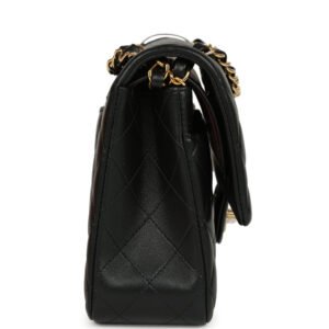 Chanel Medium Classic Double Flap Black Lambskin Gold Hardware - Image 2