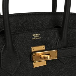 Hermès Birkin 30 Black Togo Gold Hardware - Image 6
