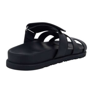 Hermes Chypre Sandal Black Calfskin Velcro full range - Image 6