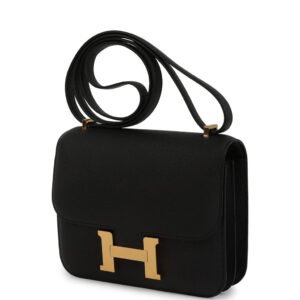 Hermès Constance 1-18 Black Epsom Gold Hardware - Image 3
