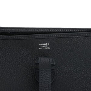 Hermès Evelyne III PM Black Clemence Palladium Hardware - Image 7