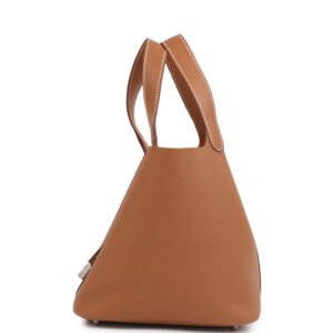 Hermès Picotin Lock 22 Gold Clemence Palladium Hardware - Image 4