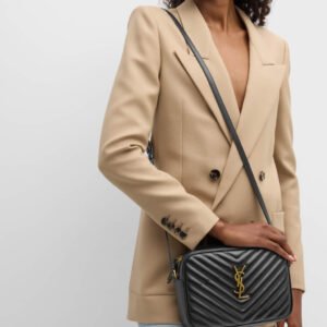 Saint Laurent Lou Medium YSL Camera Bag with Pocket in Quilted Leather - Image 7