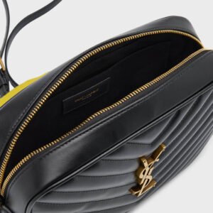 Saint Laurent Lou Medium YSL Camera Bag with Pocket in Quilted Leather - Image 8