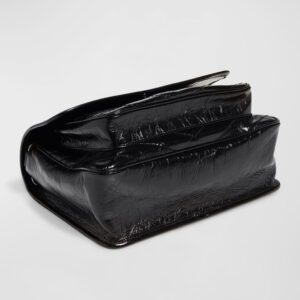 Saint Laurent Niki Medium Flap YSL Shoulder Bag in Crinkled Leather - Image 8