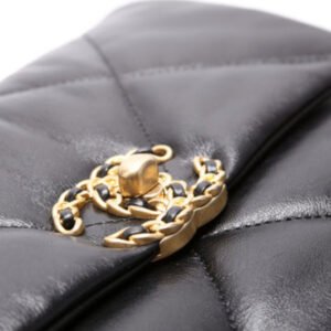 Chanel Quilted Lambskin 19 Small Flap RFID Black - Image 2