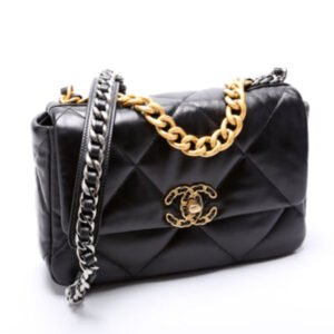 Chanel Quilted Lambskin 19 Small Flap RFID Black - Image 8