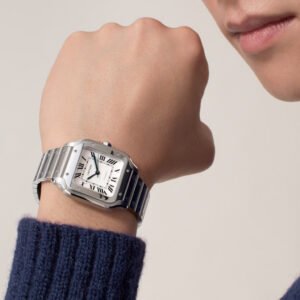 Cartier Santos de Cartier, Medium Model Reference#: WSSA0029, 42 mm x 35 mm, Stainless Steel - Image 5