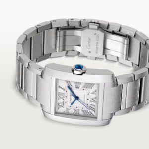 Cartier Cartier Tank Française Large 36.7 mm x 30.5 mm Silver Dial Steel Bracelet WSTA0067 - Image 7