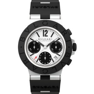 Two-Tone Aluminium-Titanium & Rubber Chronograph Bracelet Watch - Image 1