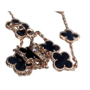 Vintage Alhambra long necklace, 20 motifs - Image 6