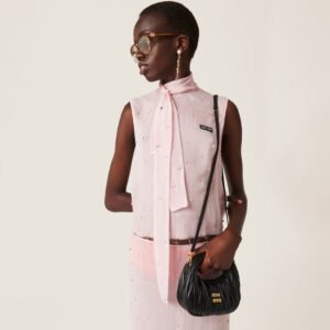 Miu Miu Wander matelassé nappa leather hobo mini-bag - Image 2