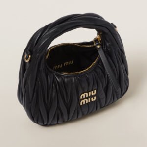 Miu Miu Wander matelassé nappa leather hobo mini-bag - Image 5