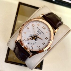 Patek Philippe Annual Calendar 5396R-012 Annual Calendar 18K Rose Gold Silver Dial - Image 4