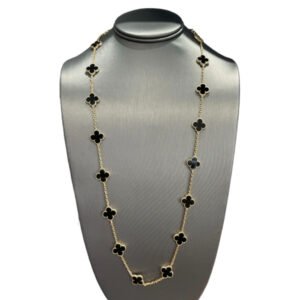 Vintage Alhambra long necklace, 20 motifs - Image 3