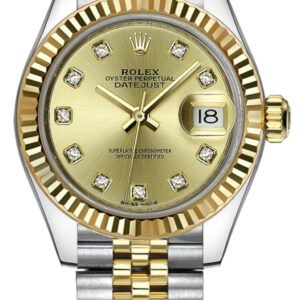 Rolex Lady-Datejust 28 Champagne Diamond Dial Women's Watch 279173-0011 - Image 1
