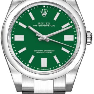 Rolex Oyster Perpetual 41 Green Dial Oystersteel Men's Watch 124300-0005 - Image 1