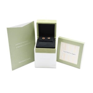 Van Cleef & Arpels Sweet Alhambra Carnelian Earstuds - 18ct Rose Gold - Image 3